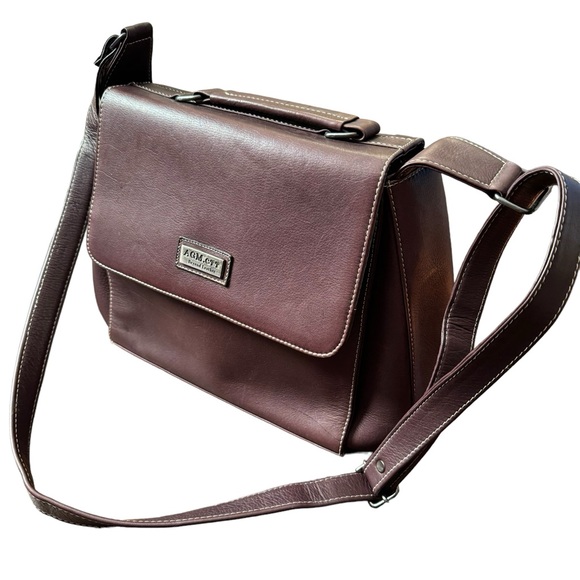 BEYOND LEATHER Handbags - Authentic 100% Leather AGM.CTT Beyond Leather Crossbody Women Bag Purse.